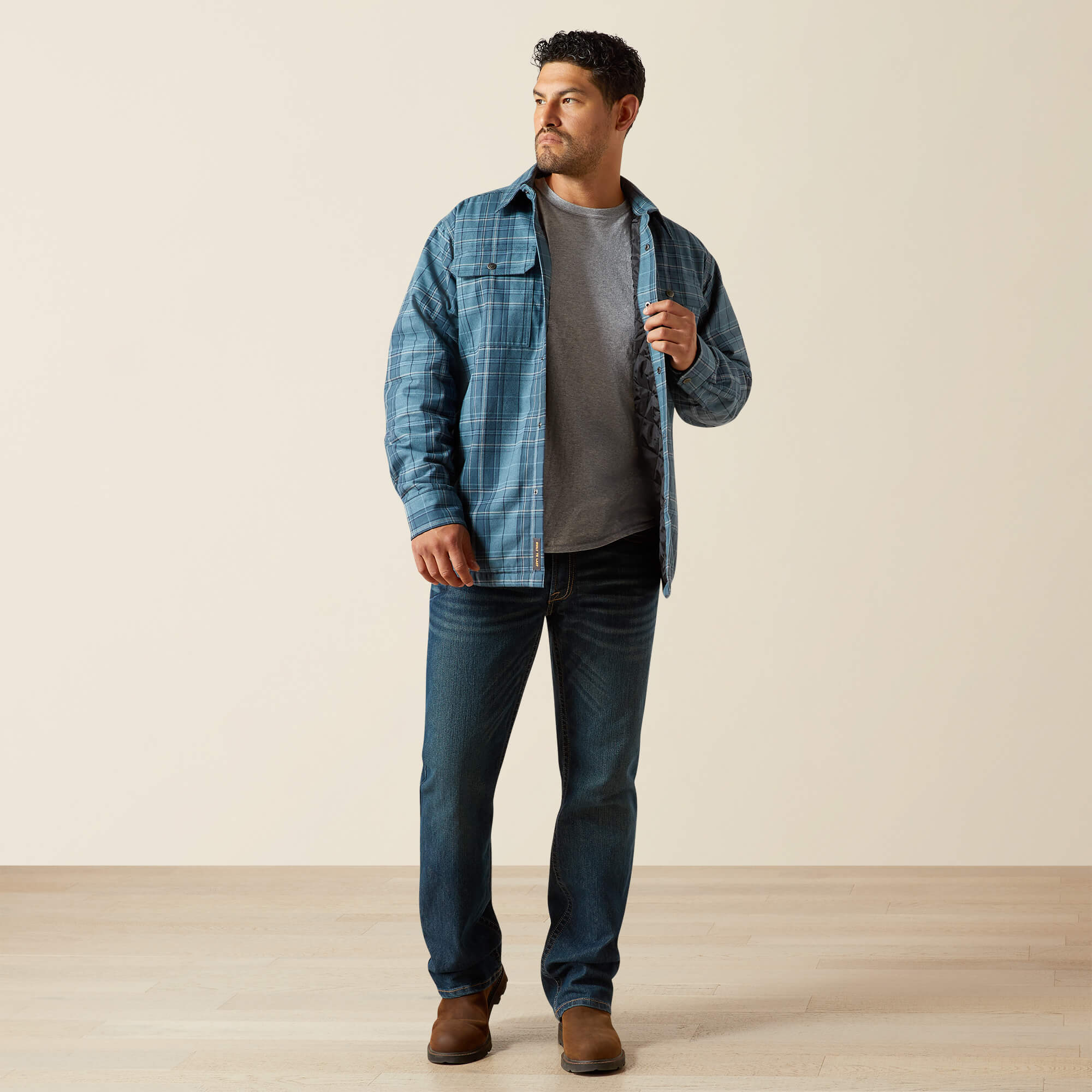 Rebar Flannel Insulated Shirt Jacket - thumbnail 3