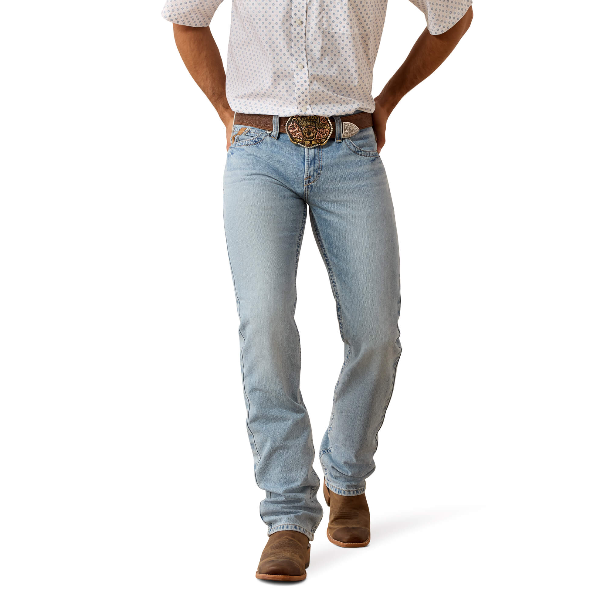 Men's M7 Slim Jackson Straight Leg Jeans in Waylon 30 by Ariat