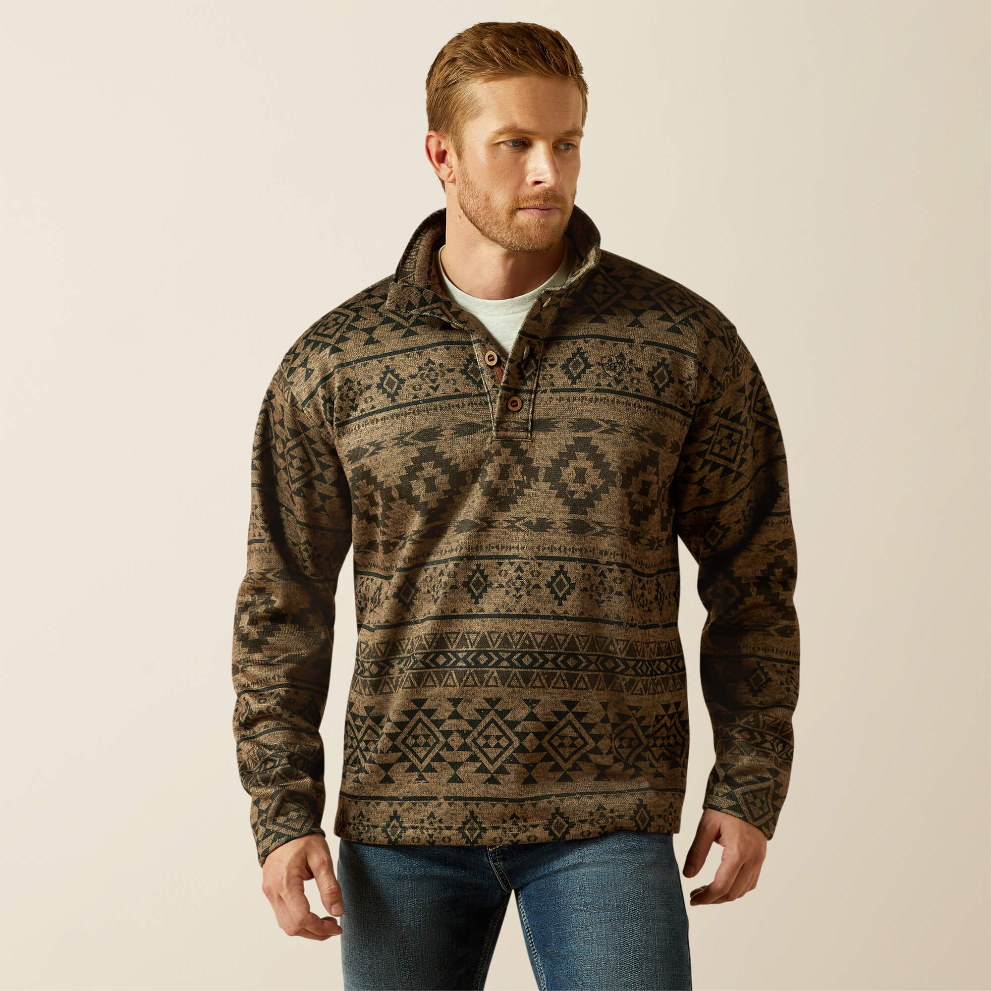Caldwell 1/4 Button Sweater - thumbnail 9