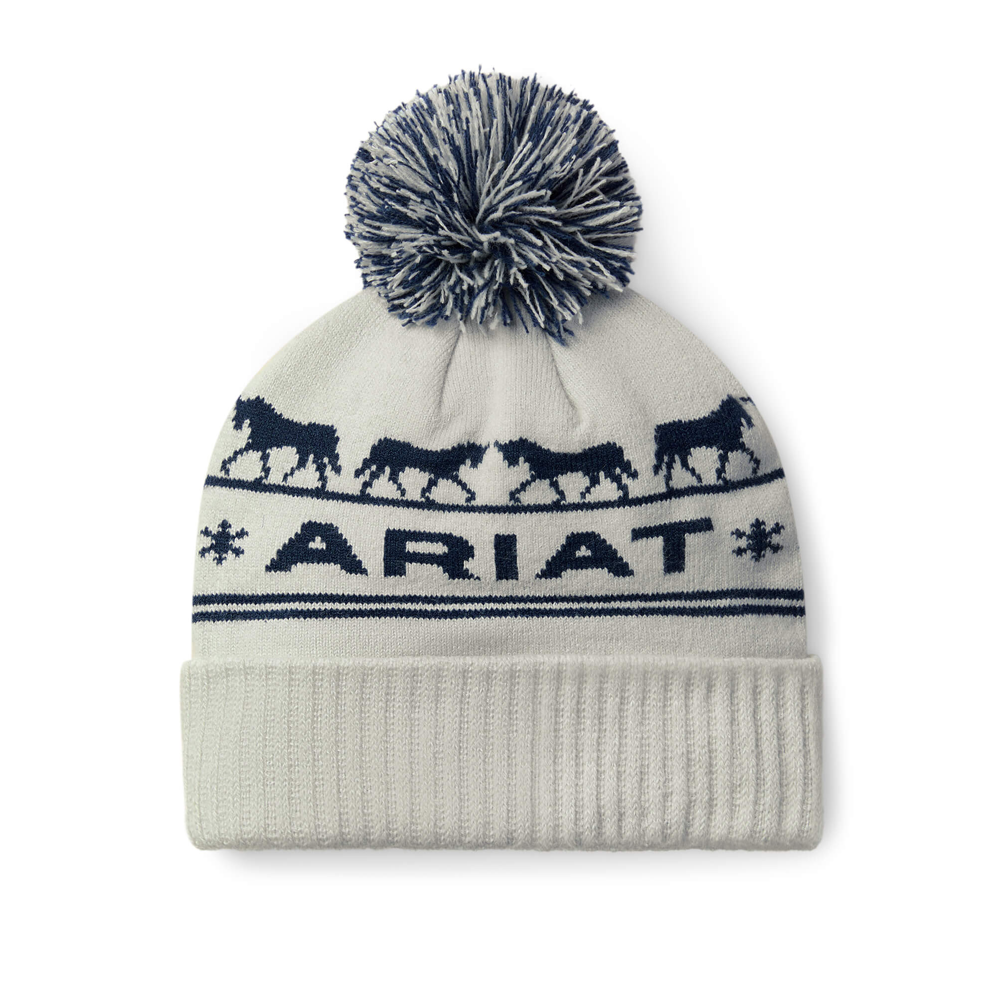 Men's Apres Ski Beanie Hat in Off White by Ariat