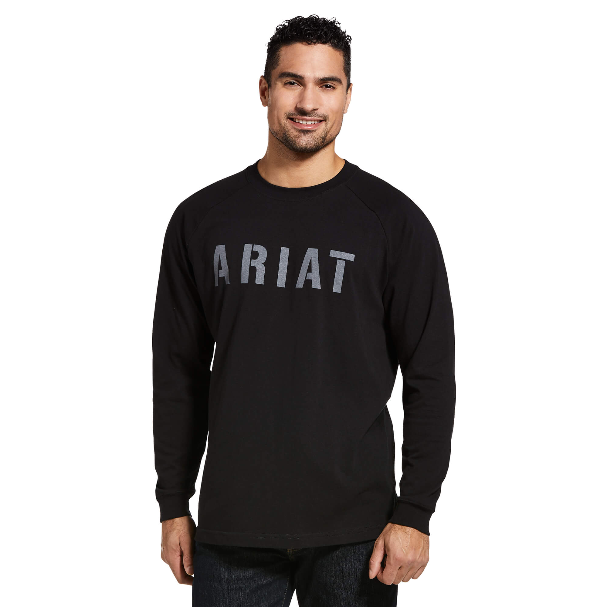 Ariat Mens Rebar CottonStrong Block T-Shirt Black XL