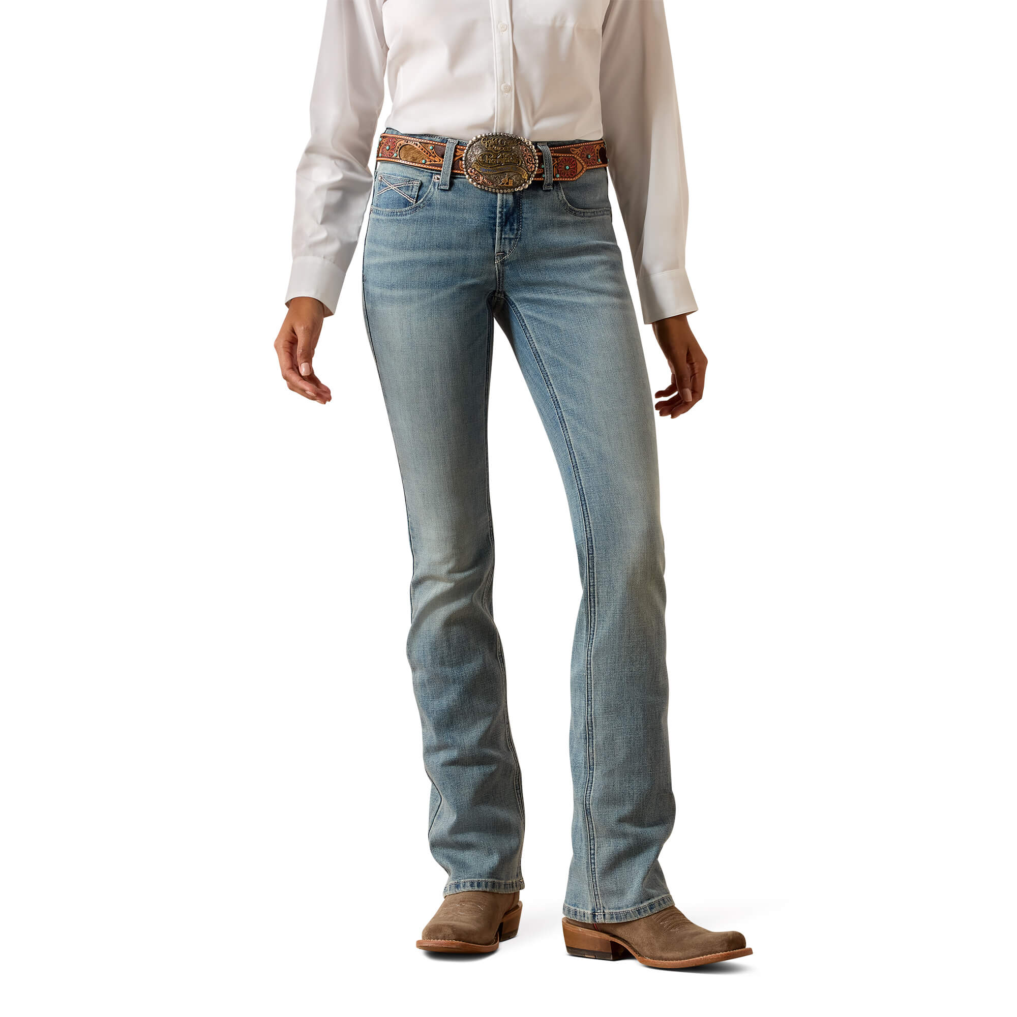Women's Perfect Rise Nayelli Boot Cut Jeans in Brisbane Short by Ariat