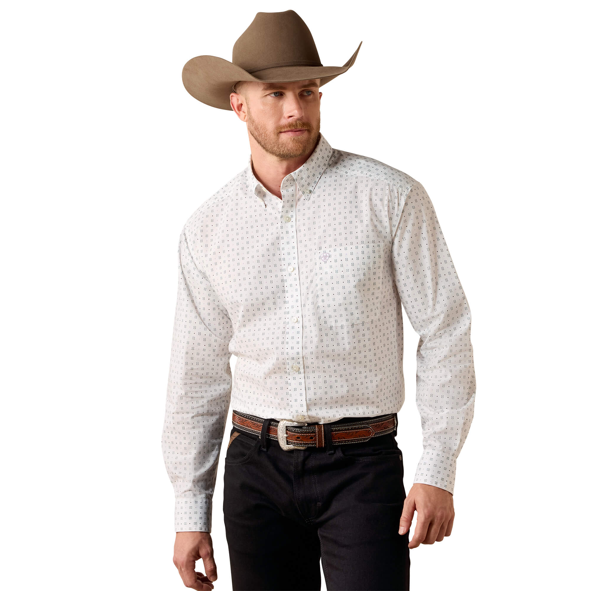 Men's Somers Classic Fit Shirt in White, Size: XS by Ariat