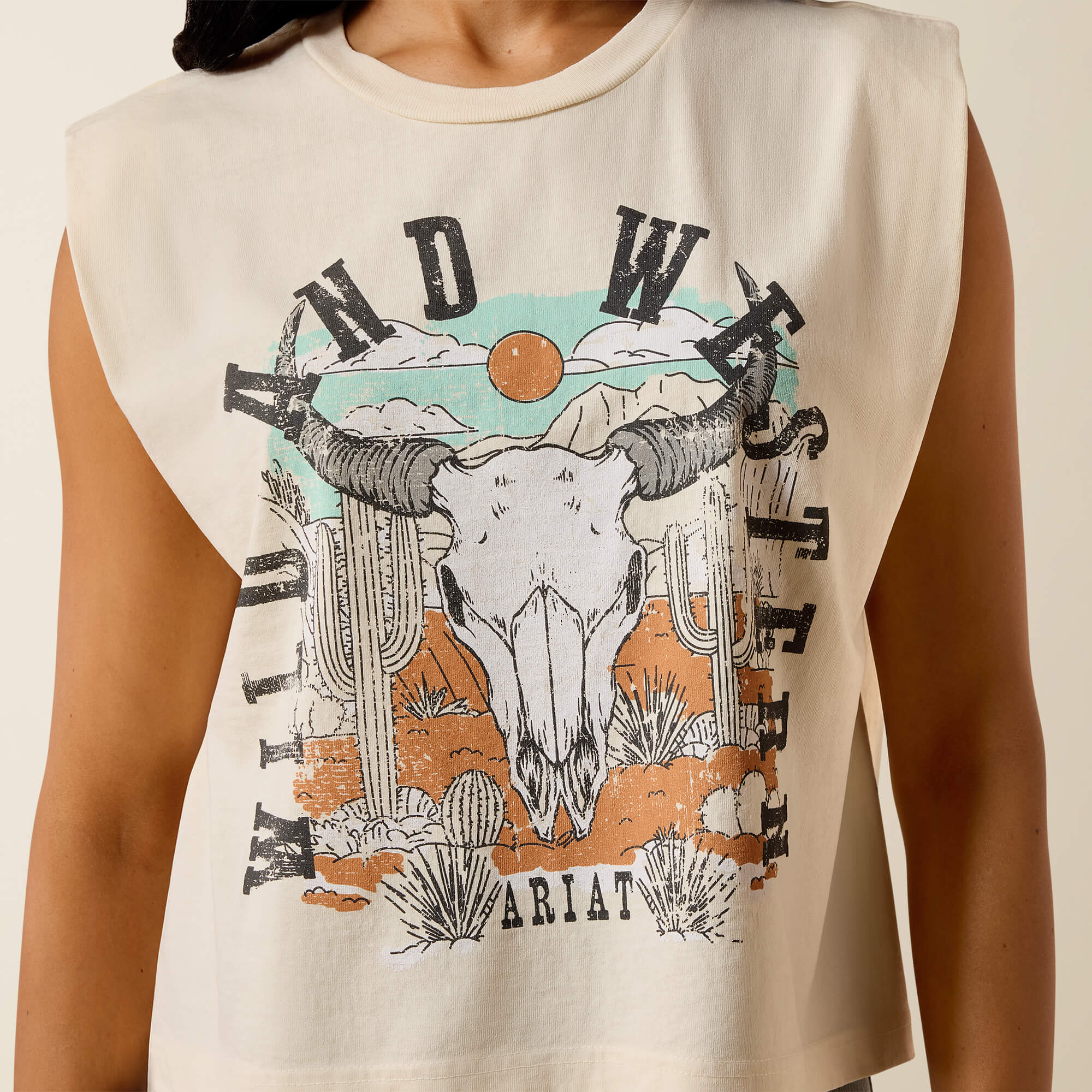 Ariat Steer Skull Landscape T-Shirt - thumbnail 4