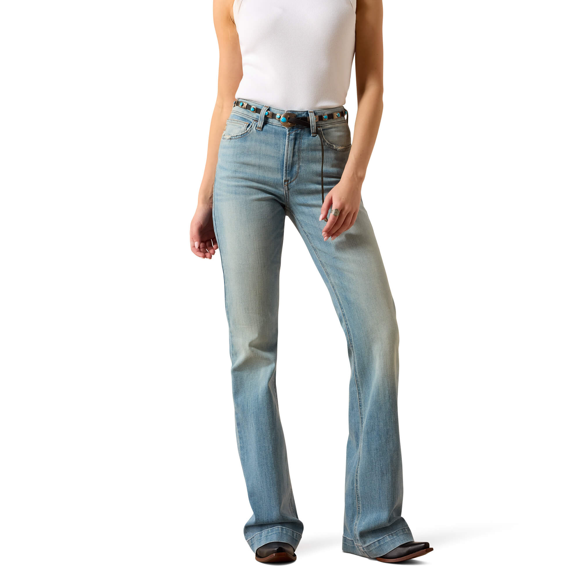 Women's High Rise Marnie Slim Trouser Jeans in Maryland Short by Ariat